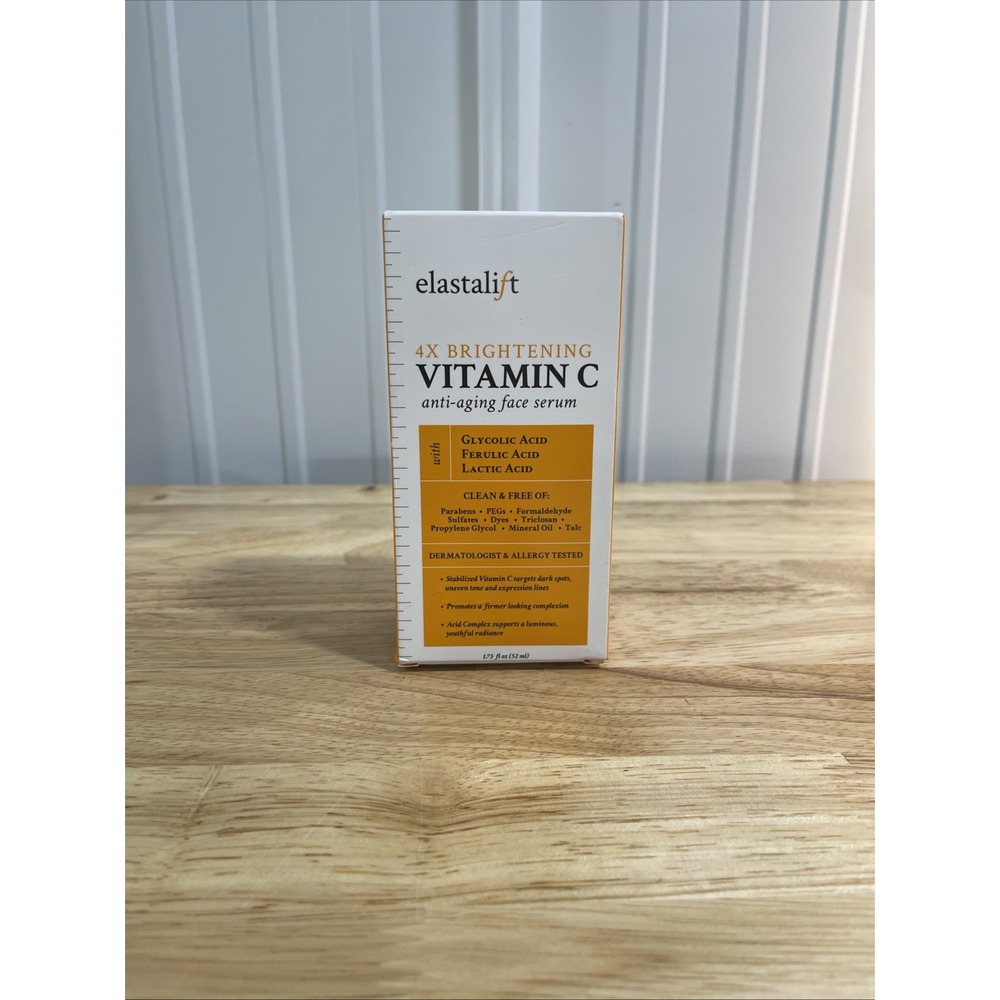 Elastalift 4 Brightening Vitamin C Anti-aging Face Serum 1.75 OZ NEW